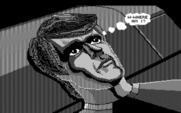 Space Quest III: The Pirates of Pestulon for IBM PC/Compatibles - Roger wakes up confused.
