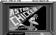 Space Quest III: The Pirates of Pestulon for IBM PC/Compatibles - Astro Chicken title screen.