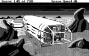 Space Quest III: The Pirates of Pestulon for IBM PC/Compatibles - Landing on a planet...