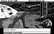 Space Quest III: The Pirates of Pestulon for IBM PC/Compatibles - Typing a command.