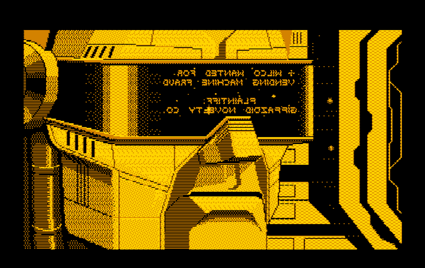 Space Quest III: The Pirates of Pestulon IBM PC/Compatibles Screenshot: Uh oh, someone (or something) is in pursuit of Roger!