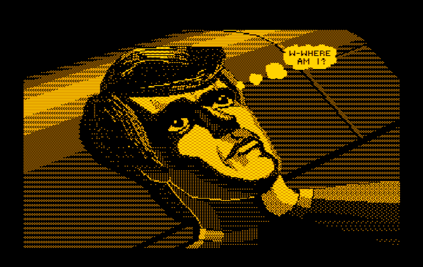 Space Quest III: The Pirates of Pestulon IBM PC/Compatibles Screenshot: Roger awakens...
