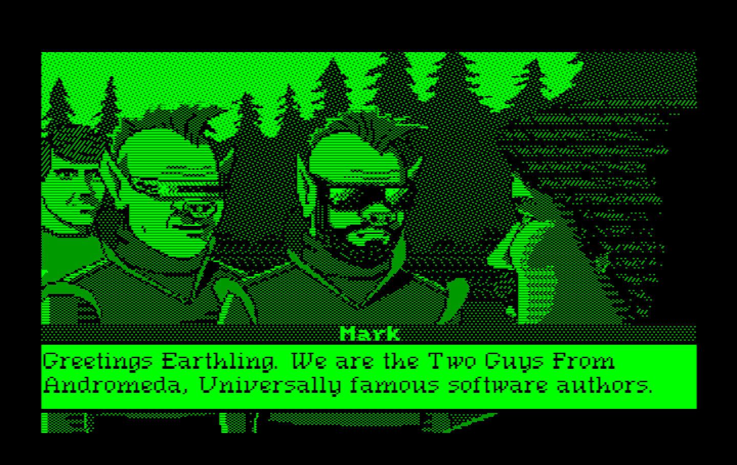 Space Quest III: The Pirates of Pestulon IBM PC/Compatibles Screenshot: Meeting Ken Williams!