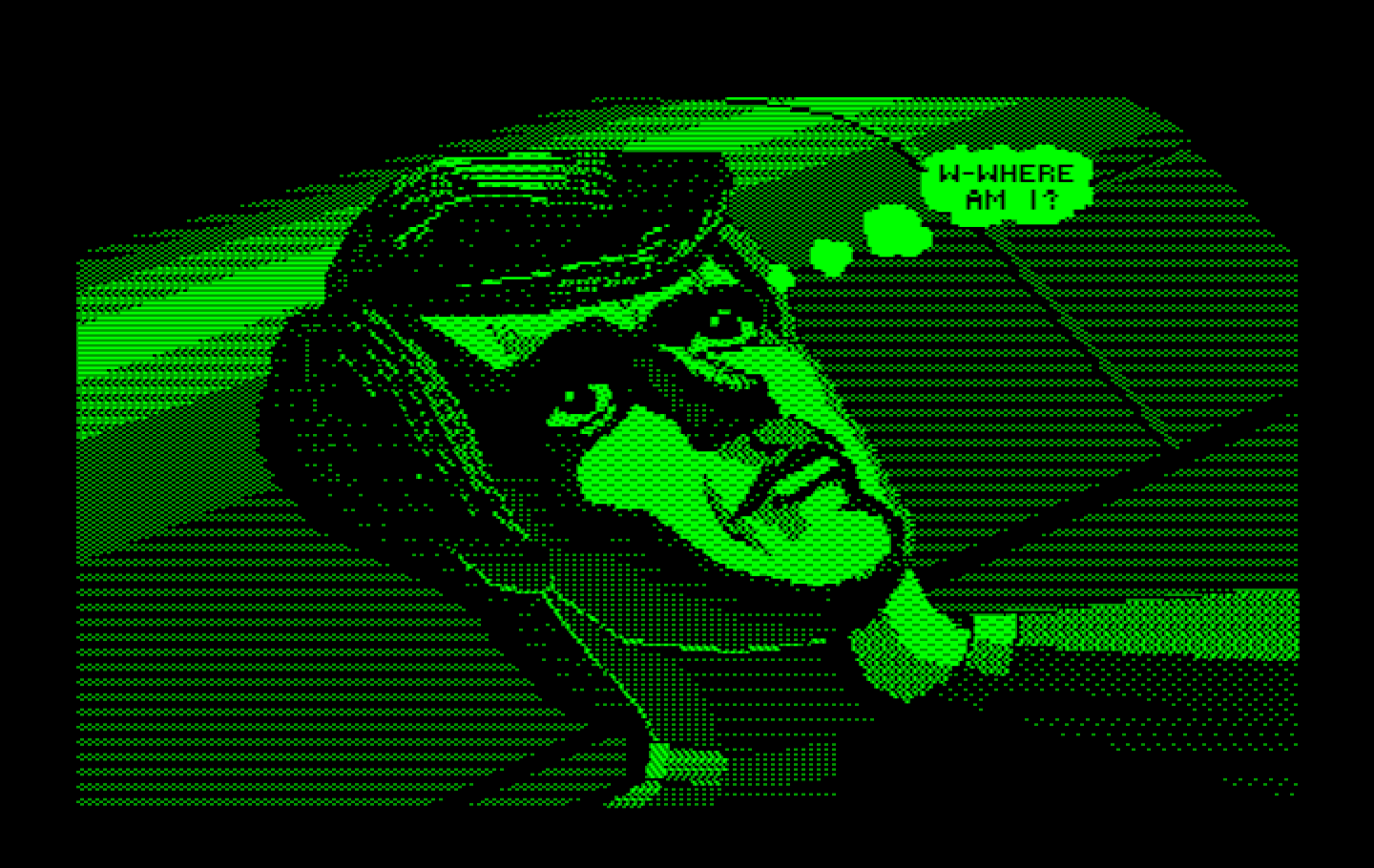 Space Quest III: The Pirates of Pestulon IBM PC/Compatibles Screenshot: Roger awakens...