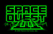 Space Quest III: The Pirates of Pestulon for IBM PC/Compatibles - Title screen.