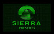 Space Quest III: The Pirates of Pestulon for IBM PC/Compatibles - Sierra logo screen.