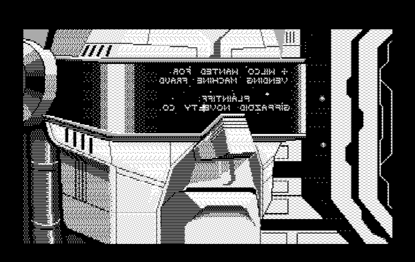 Space Quest III: The Pirates of Pestulon IBM PC/Compatibles Screenshot: Uh oh, someone (or something) is in pursuit of Roger!