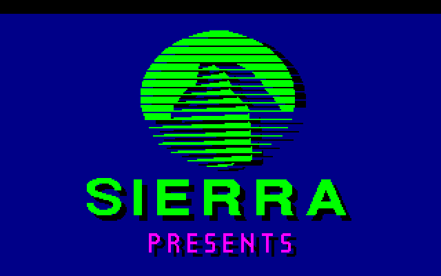 Space Quest III: The Pirates of Pestulon Amiga Screenshot: Sierra logo screen.