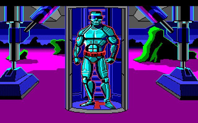 Space Quest III: The Pirates of Pestulon Amiga Screenshot: Arnoid the Annihilator is after me...