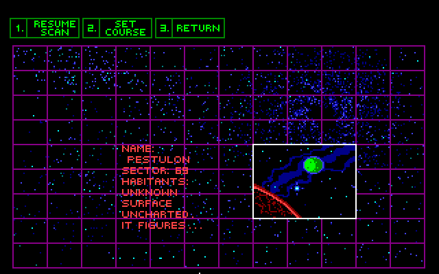 Space Quest III: The Pirates of Pestulon Amiga Screenshot: I have finally located Pestulon!