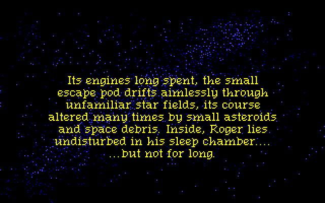 Space Quest III: The Pirates of Pestulon Amiga Screenshot: The story so far...