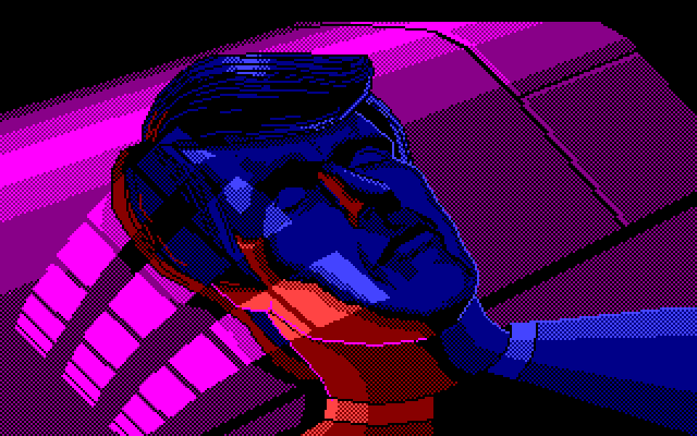 Space Quest III: The Pirates of Pestulon Amiga Screenshot: Roger Wilco is about to be awakened...