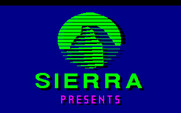 Space Quest III: The Pirates of Pestulon for Amiga - Sierra logo screen.