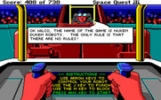 Space Quest III: The Pirates of Pestulon for Amiga - The rules of the game...