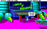 Space Quest III: The Pirates of Pestulon for Amiga - Welcome to the World O' Wonders!