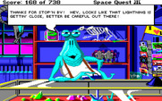 Space Quest III: The Pirates of Pestulon for Amiga - Introducing Fester Blatz...