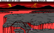 Space Quest III: The Pirates of Pestulon for Amiga - Arrived on planet Ortega...