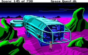 Space Quest III: The Pirates of Pestulon for Amiga - Landed on Phleebhut...
