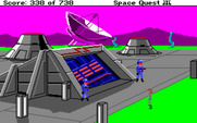 Space Quest III: The Pirates of Pestulon for Amiga - That invisibility belt I stole is working!