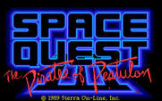 Space Quest III: The Pirates of Pestulon for Amiga - Title screen.