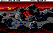 Space Quest III: The Pirates of Pestulon for Amiga - Hmm, who are these suspect characters...