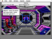 Space Quest III: The Pirates of Pestulon for Macintosh - The ship's in trouble...now what?
