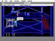 Space Quest III: The Pirates of Pestulon for Macintosh - Roger looks trapped! Now what?