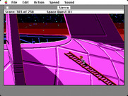 Space Quest III: The Pirates of Pestulon for Macintosh - Climbing to the top...