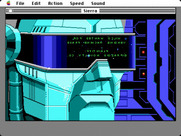 Space Quest III: The Pirates of Pestulon for Macintosh - Hmm, looks like Arnoid the Anihilator is in pursuit of Roger!