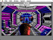 Space Quest III: The Pirates of Pestulon for Macintosh - On board the ship.