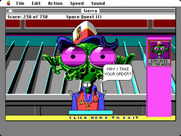 Space Quest III: The Pirates of Pestulon for Macintosh - Placing an order...