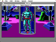 Space Quest III: The Pirates of Pestulon for Macintosh - Uh oh, look who else has landed!