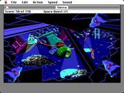 Space Quest III: The Pirates of Pestulon for Macintosh - Giant rats are watching!