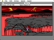 Space Quest III: The Pirates of Pestulon for Macintosh - This planet is unstable.