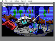 Space Quest III: The Pirates of Pestulon for Macintosh - Game start.