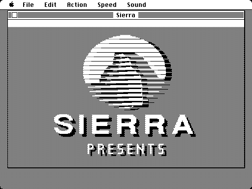 Space Quest III: The Pirates of Pestulon Macintosh Screenshot: Sierra logo screen.