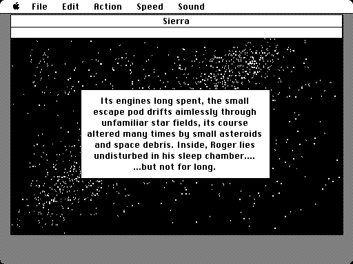 Space Quest III: The Pirates of Pestulon Macintosh Screenshot: The story so far...