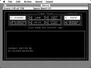 Space Quest III: The Pirates of Pestulon for Macintosh - Ship menu.