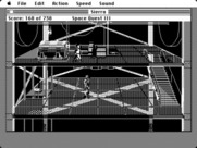 Space Quest III: The Pirates of Pestulon for Macintosh - Here comes that android!