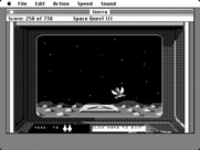 Space Quest III: The Pirates of Pestulon for Macintosh - Playing Astro Chicken.