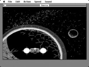 Space Quest III: The Pirates of Pestulon for Macintosh - Landing on Pestulon...