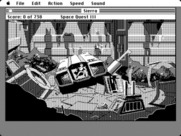 Space Quest III: The Pirates of Pestulon for Macintosh - Game start.