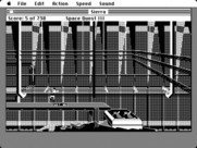 Space Quest III: The Pirates of Pestulon for Macintosh - Narrowly escaped falling into the trash grinder!