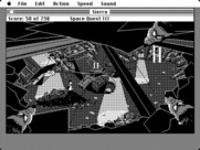Space Quest III: The Pirates of Pestulon for Macintosh - Giant rats are watching!