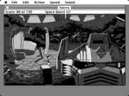 Space Quest III: The Pirates of Pestulon for Macintosh - Hmm, a giant robot head?