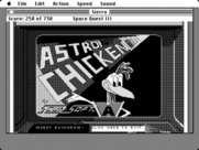 Space Quest III: The Pirates of Pestulon for Macintosh - The Astro Chicken game.