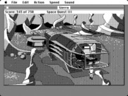 Space Quest III: The Pirates of Pestulon for Macintosh - The Aluminum Mallard has landed!