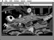Space Quest III: The Pirates of Pestulon for Macintosh - A spaceship, this looks useful...