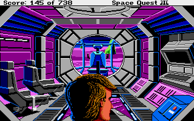Space Quest III: The Pirates of Pestulon Atari ST Screenshot: We have landed! Time to explore...