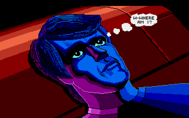 Space Quest III: The Pirates of Pestulon Atari ST Screenshot: Where am I?